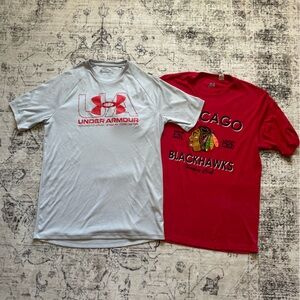 Under Armour White Performance Short Sleeve Tee - Loose Fit